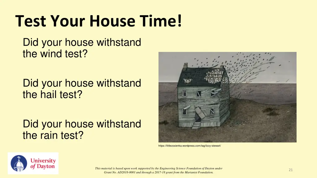 test your house time did your house withstand