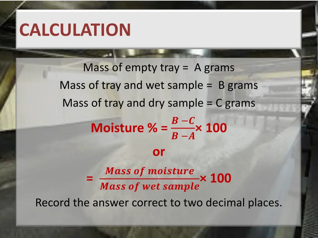 calculation