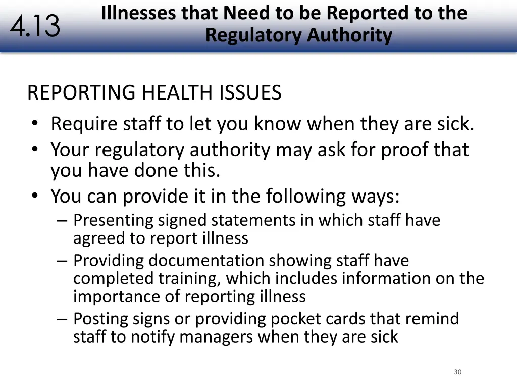 illnesses that need to be reported