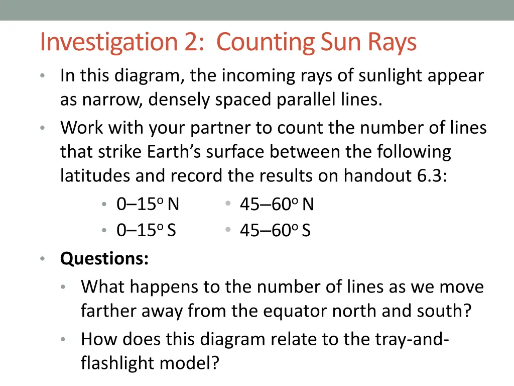 investigation 2 counting sun rays in this diagram