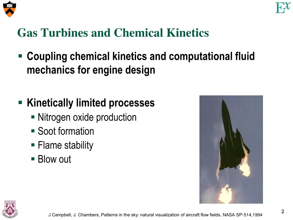 gas turbines and chemical kinetics