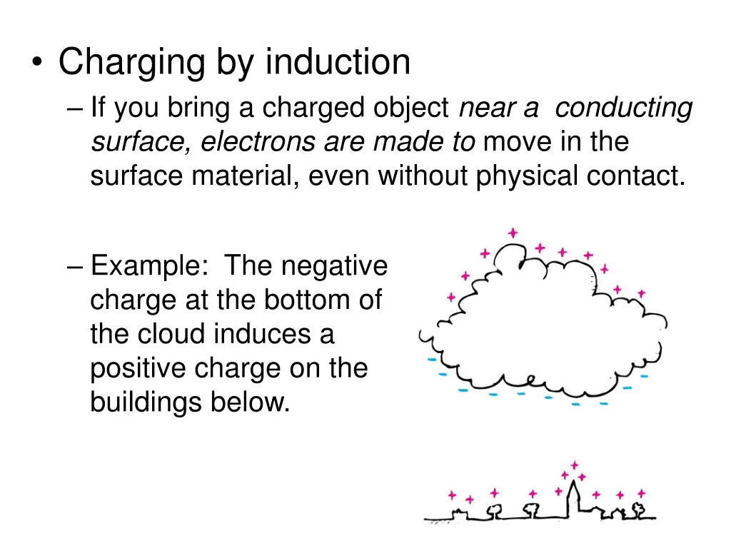 charging by induction if you bring a charged