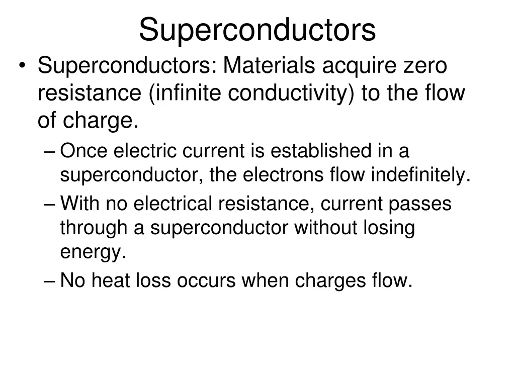 superconductors