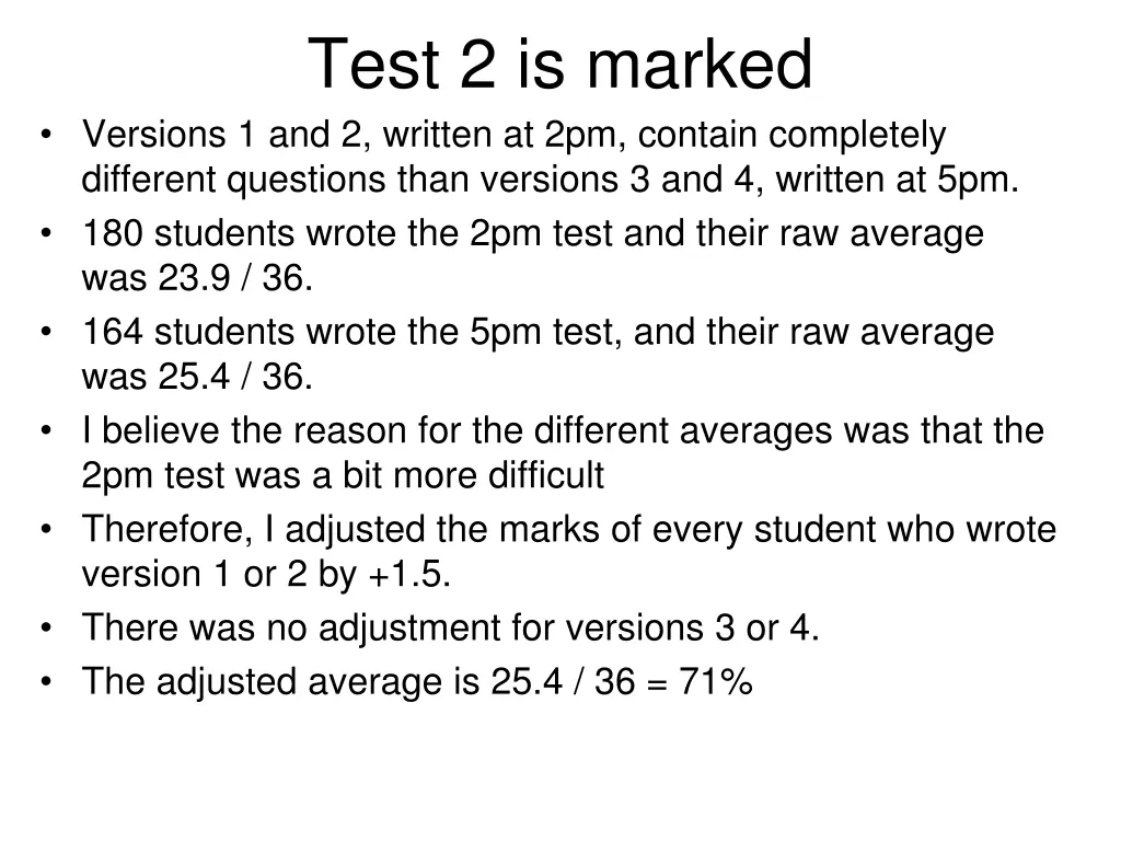 test 2 is marked