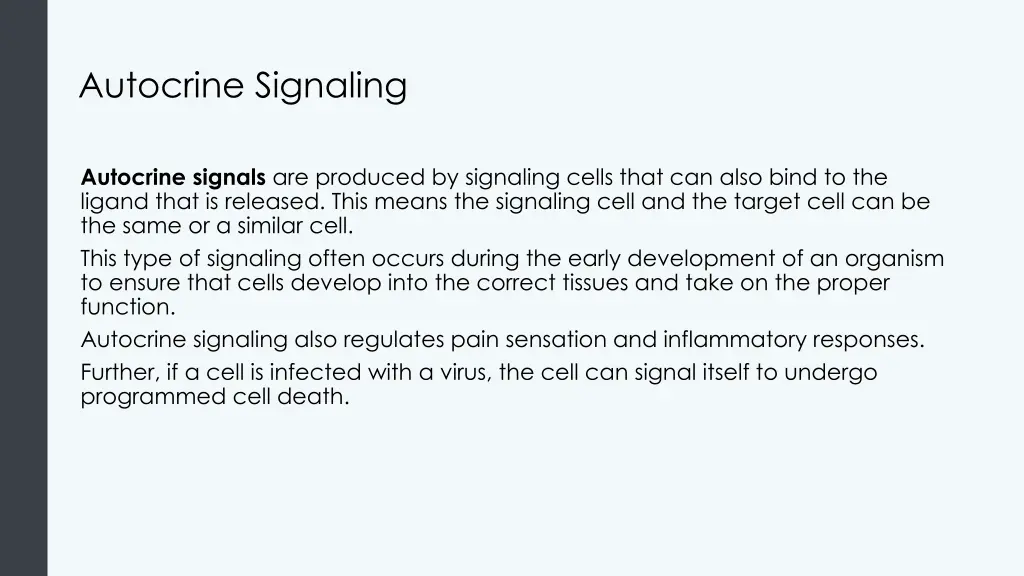 autocrine signaling