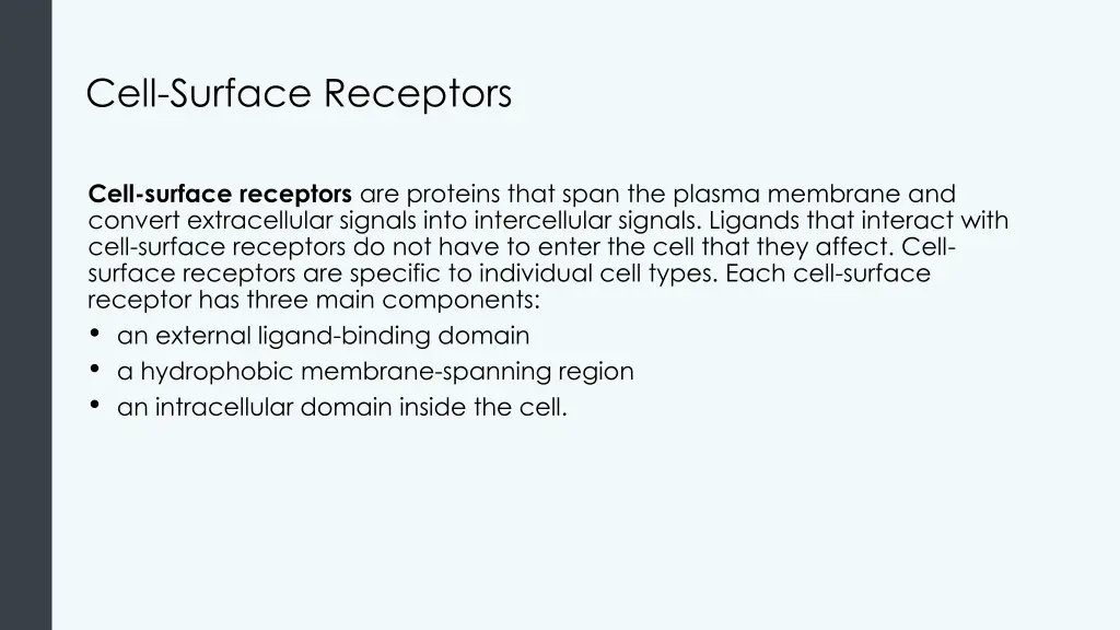 cell surface receptors