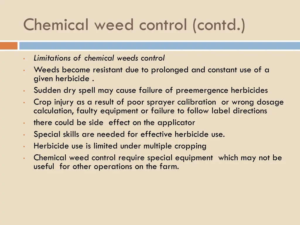 chemical weed control contd 1