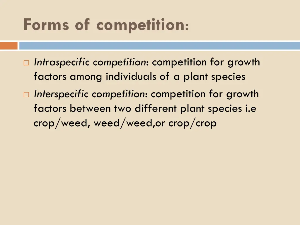 forms of competition