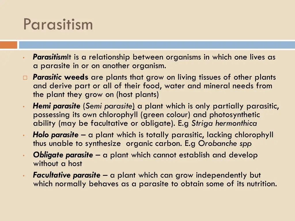 parasitism