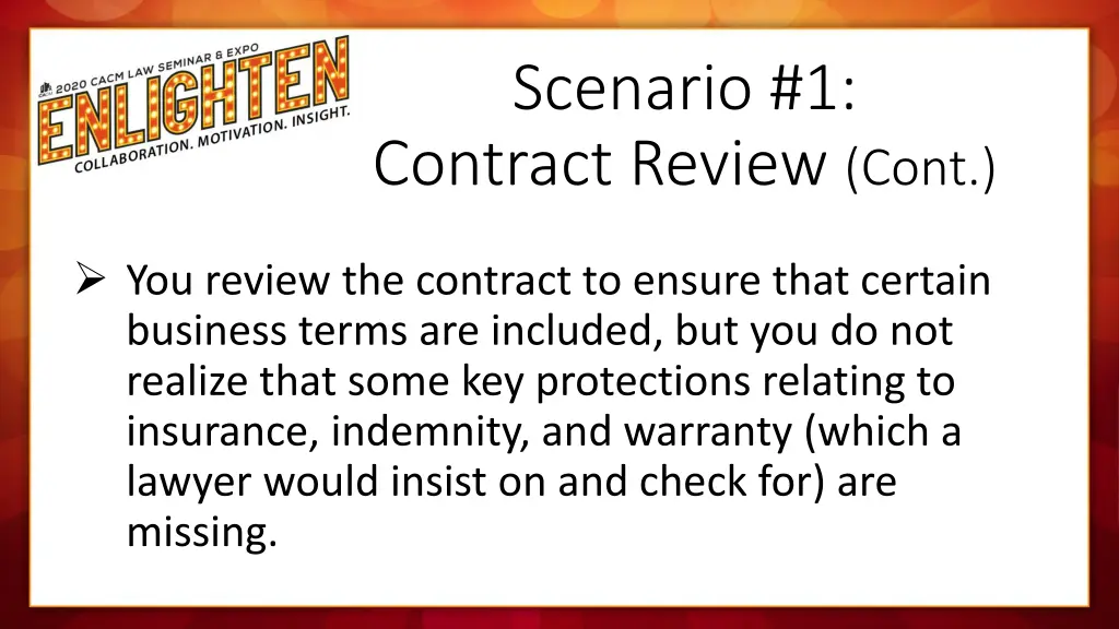 scenario 1 contract review cont