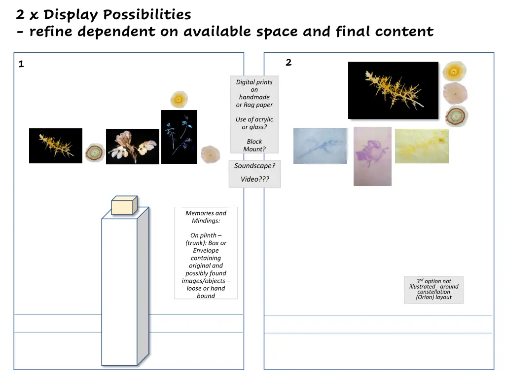 2 x display possibilities refine dependent