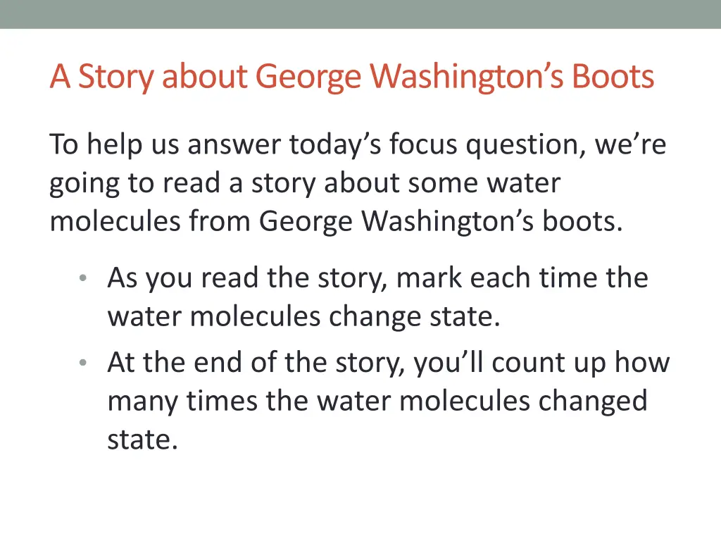 a story about george washington s boots