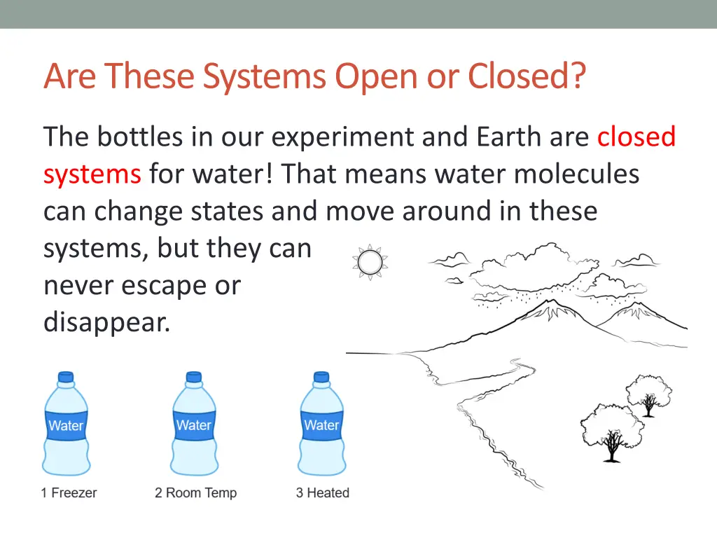 are these systems open or closed