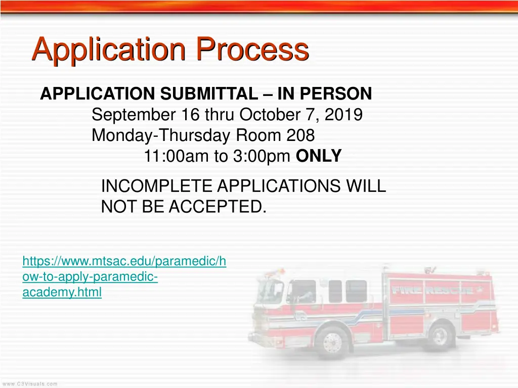 application process