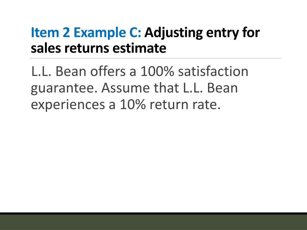 item 2 example c adjusting entry for sales