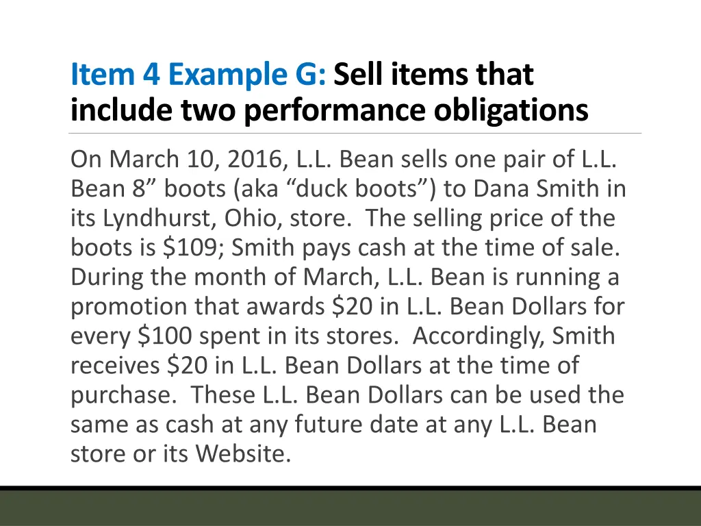 item 4 example g sell items that include