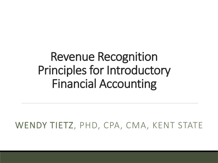 revenue recognition revenue recognition