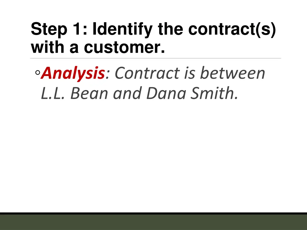 step 1 identify the contract s with a customer 1