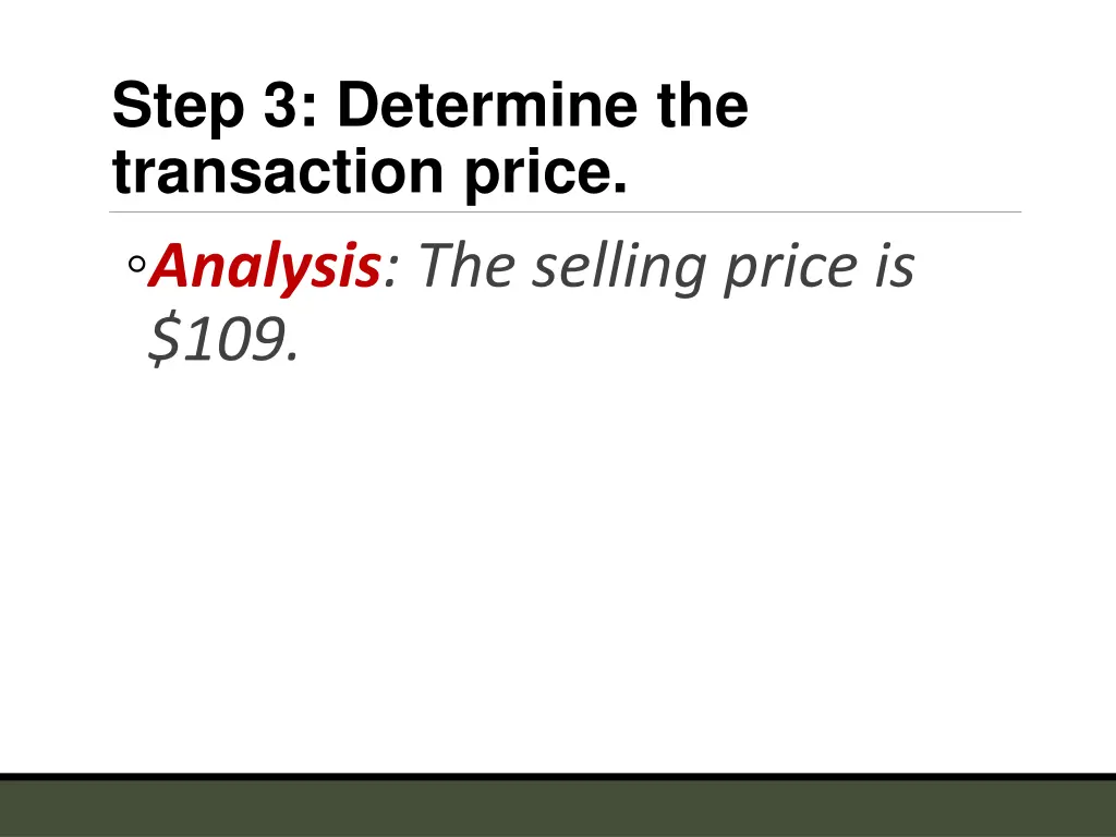 step 3 determine the transaction price analysis 1