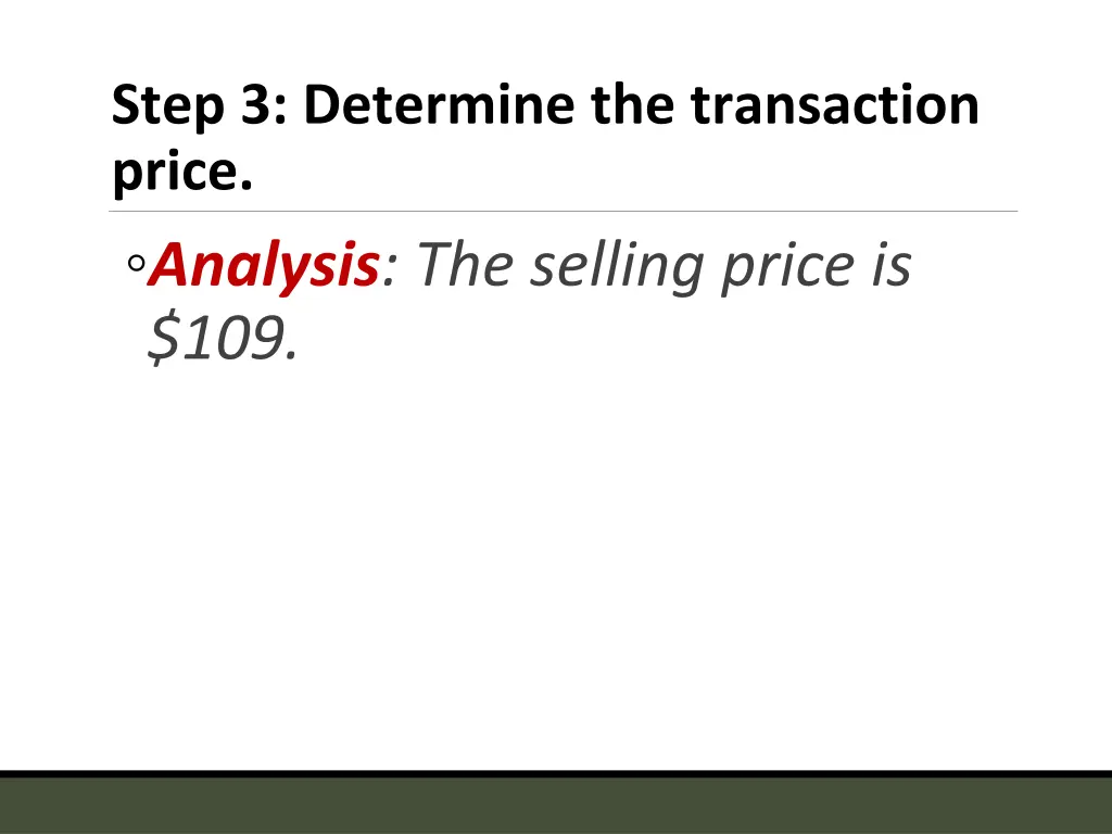 step 3 determine the transaction price analysis