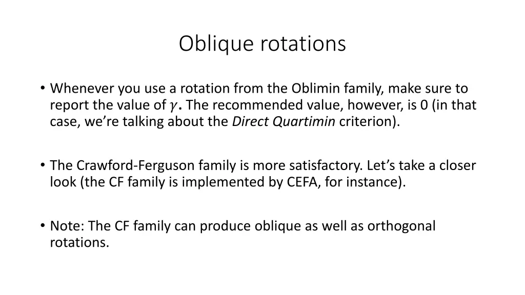 oblique rotations 2