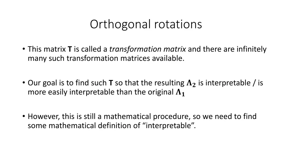 orthogonal rotations 1