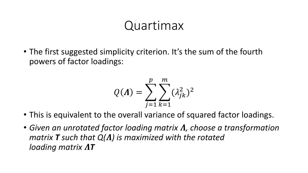 quartimax