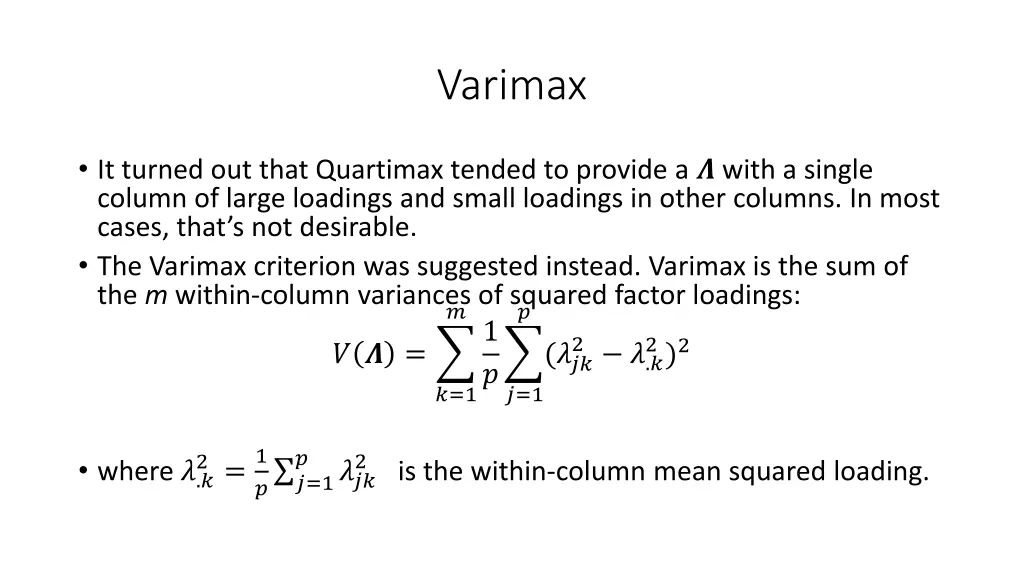 varimax