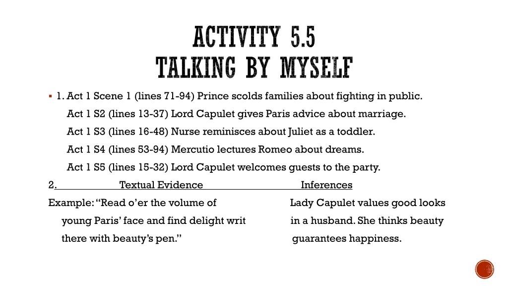 activity 5 5 talking by myself