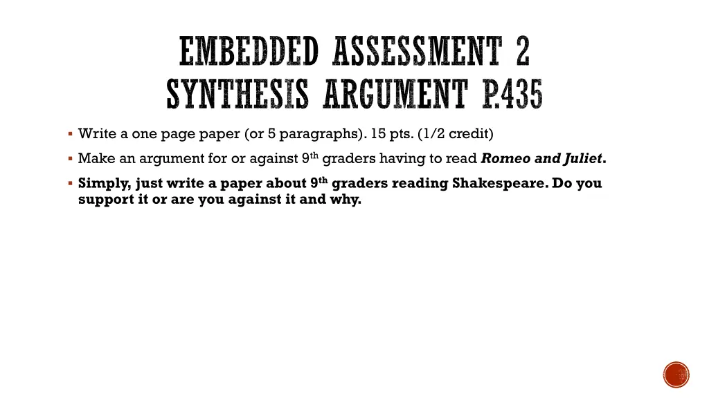 embedded assessment 2 synthesis argument p 435