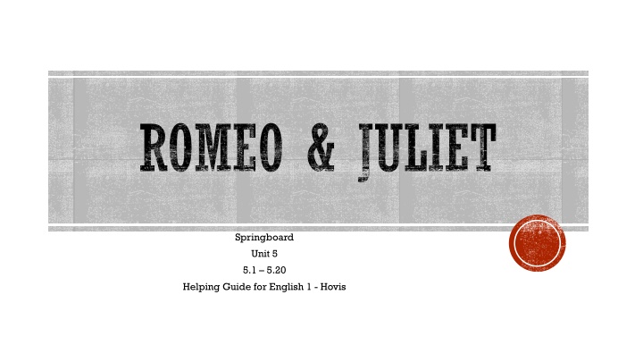 romeo juliet