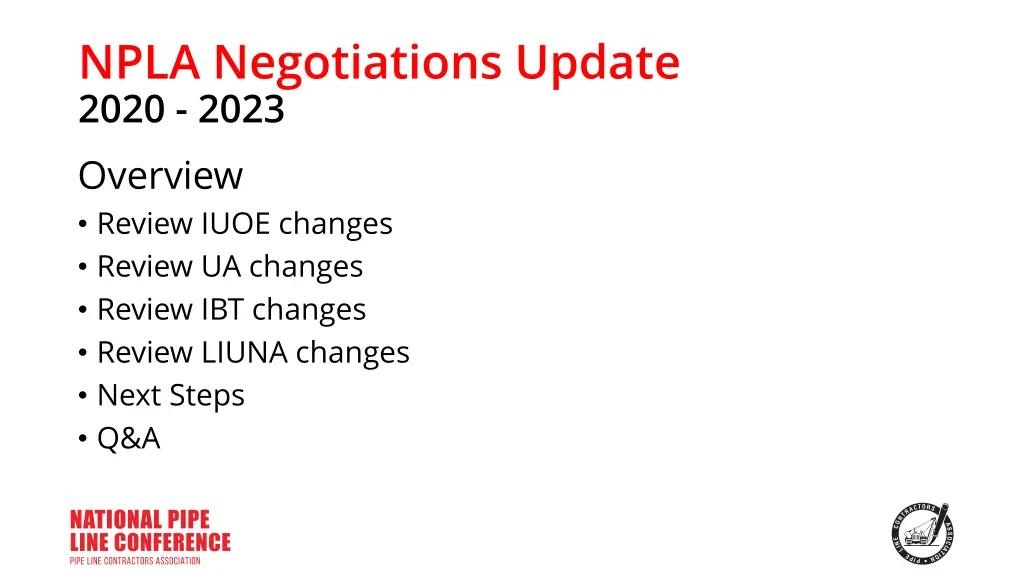 npla negotiations update 2020 2023 overview