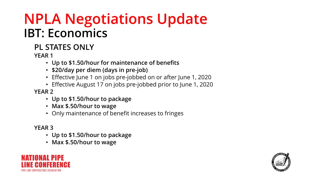 npla negotiations update ibt economics pl states