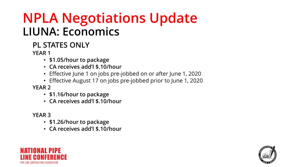 npla negotiations update liuna economics