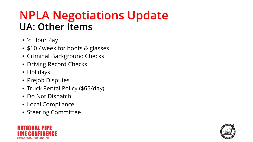 npla negotiations update ua other items 2