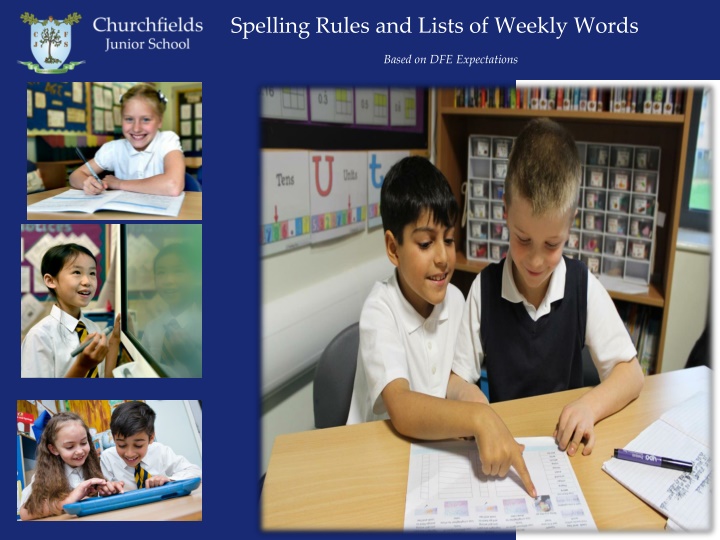 spelling rules and lists of weekly words