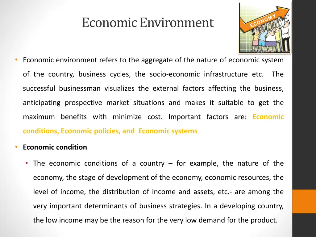 economic environment