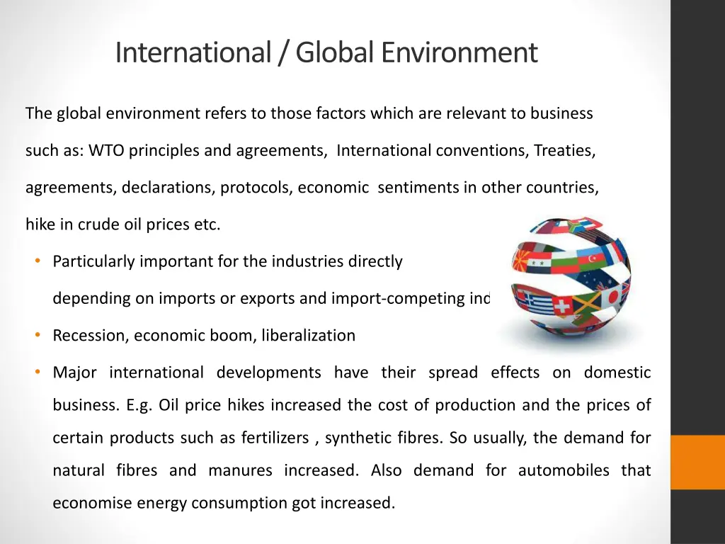 international global environment 1