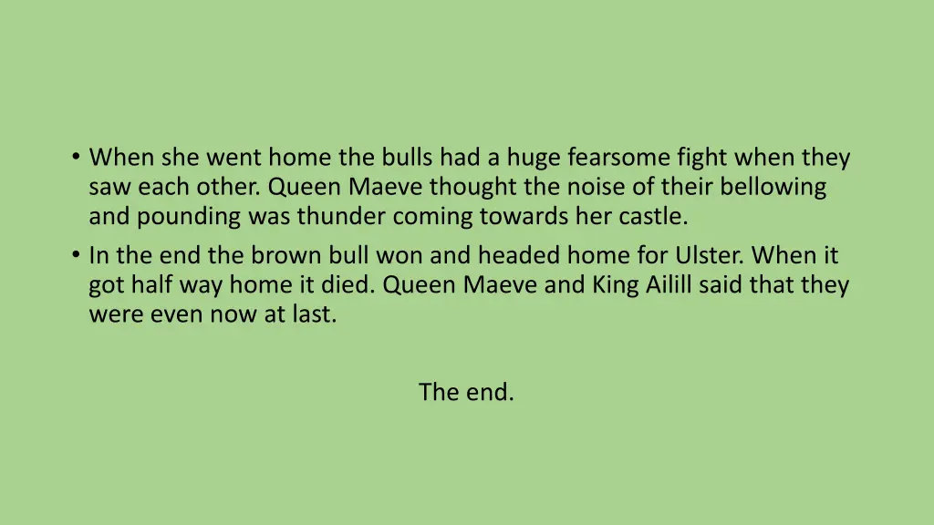 when she went home the bulls had a huge fearsome