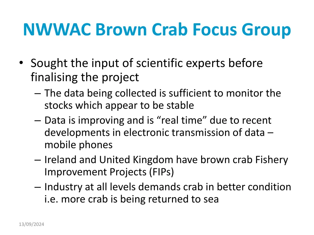 nwwac brown crab focus group 4