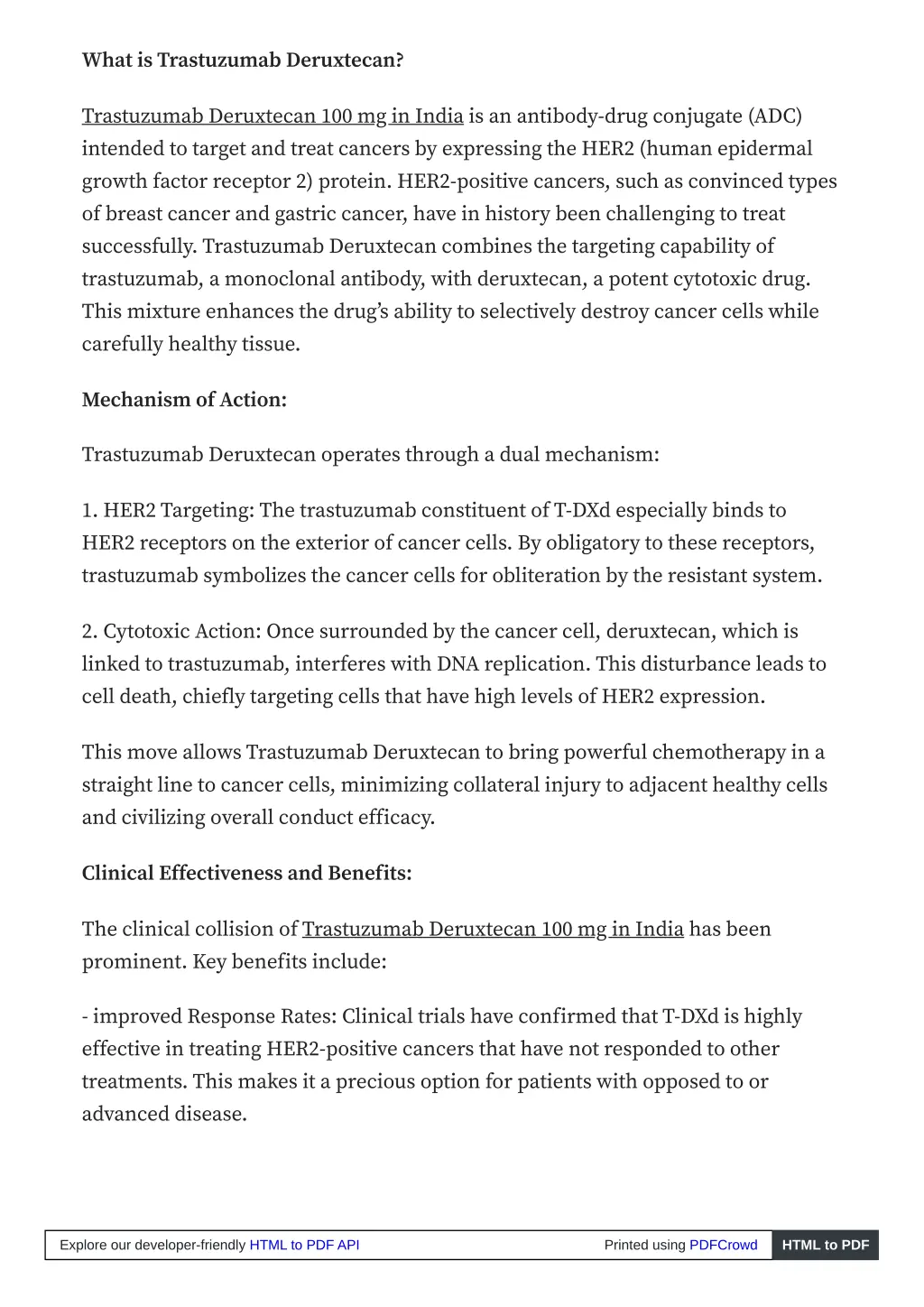 what is trastuzumab deruxtecan