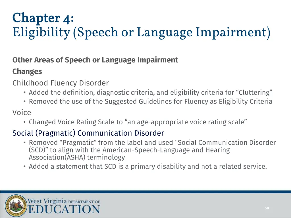 chapter 4 chapter 4 eligibility speech