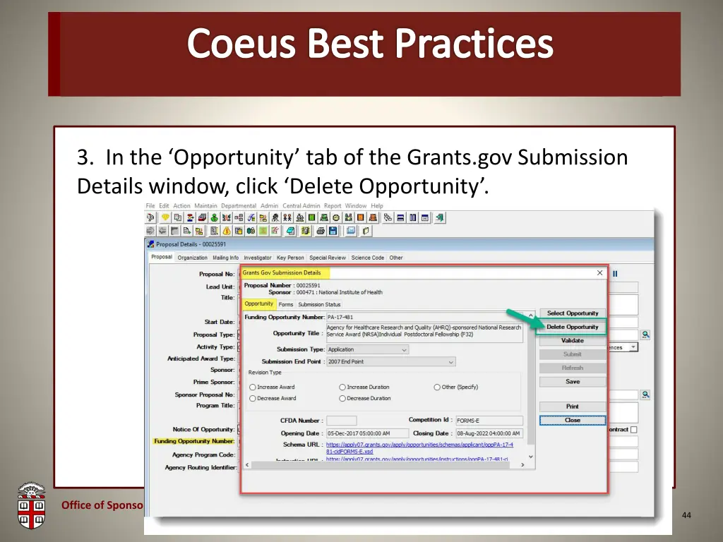 osp brown bag coeus best practices 3