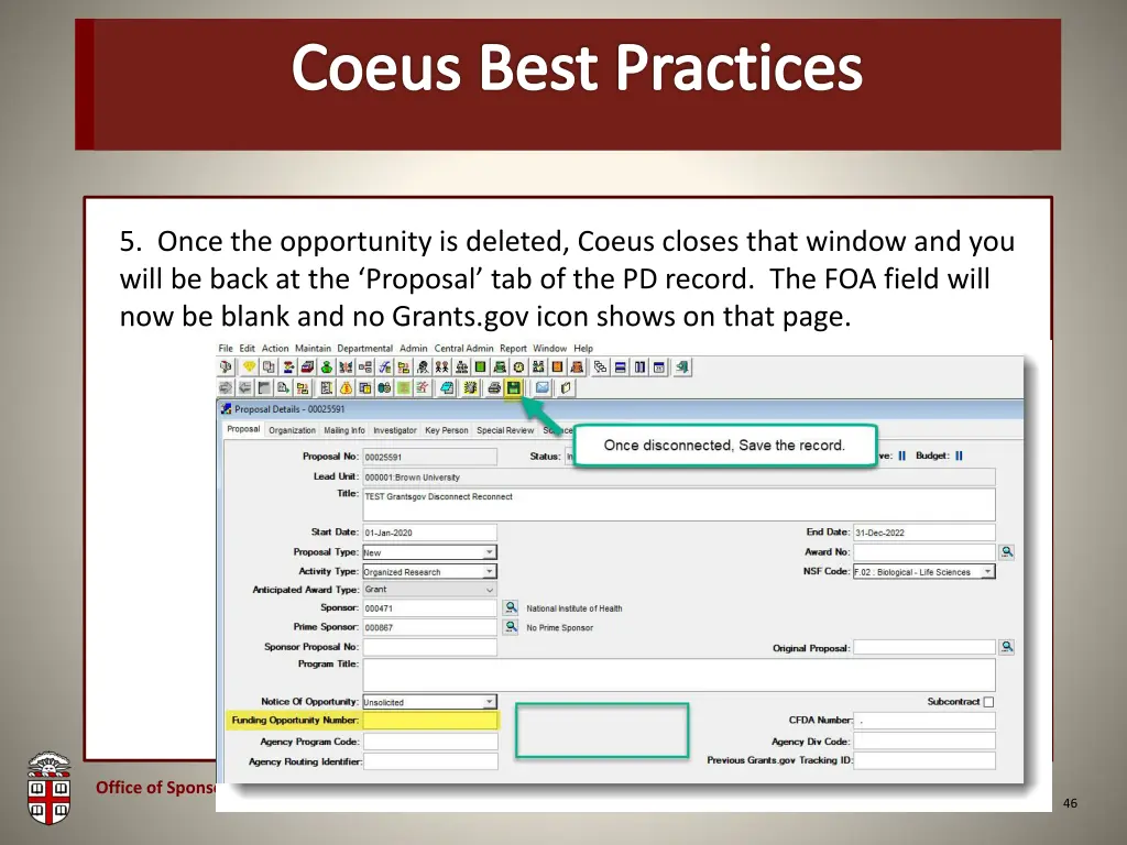 osp brown bag coeus best practices 5