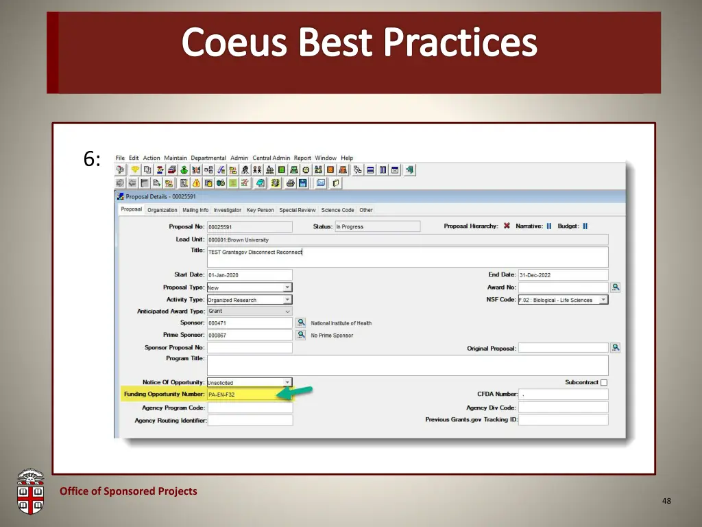 osp brown bag coeus best practices 7