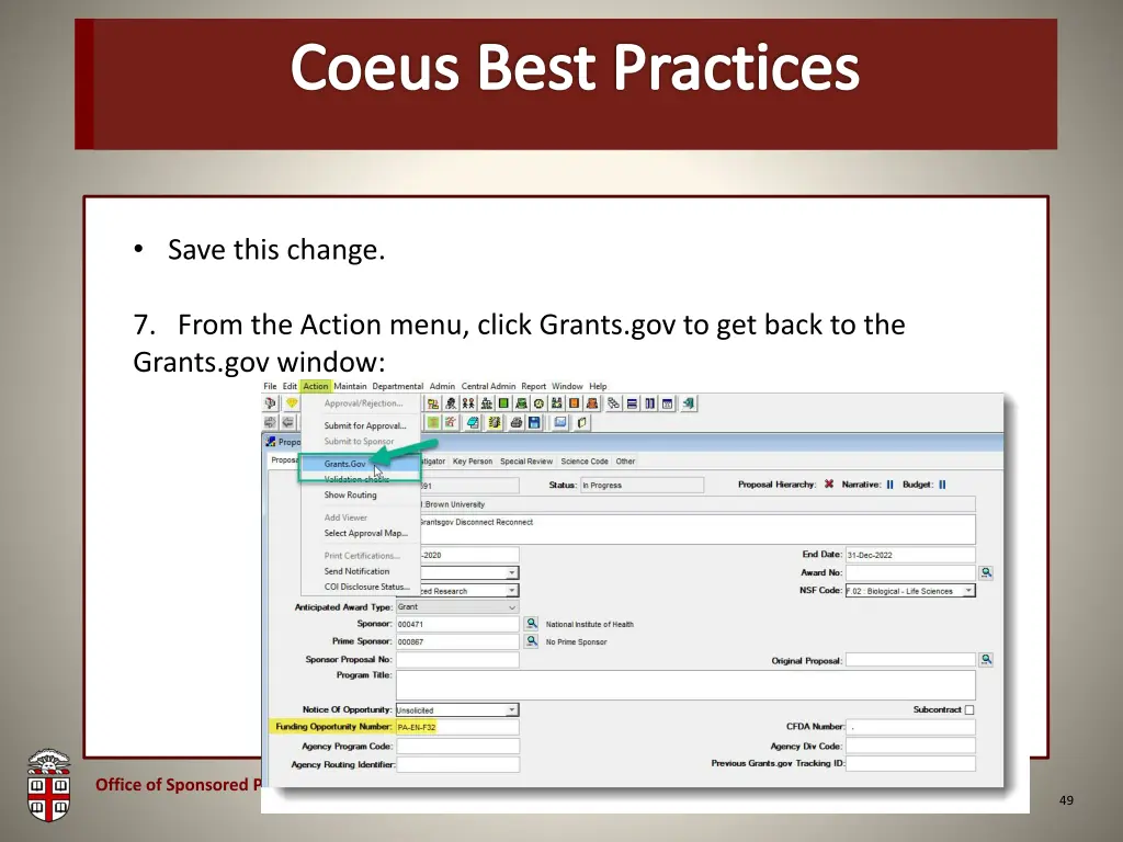 osp brown bag coeus best practices 8