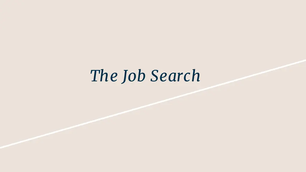 the job search