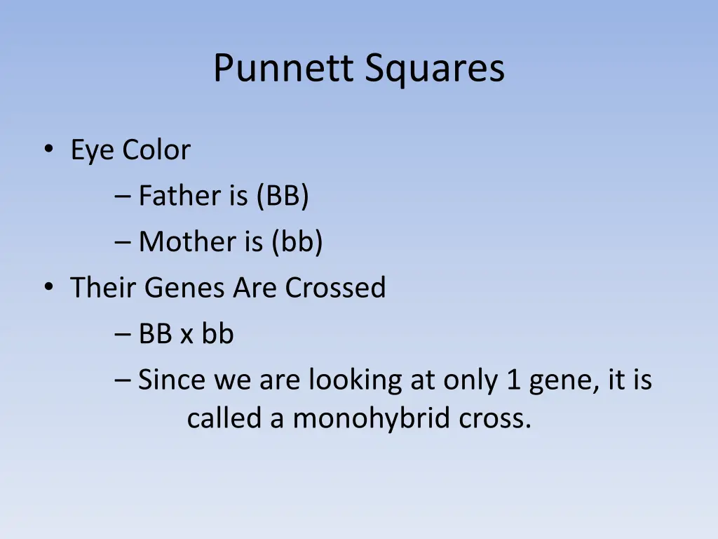 punnett squares 2