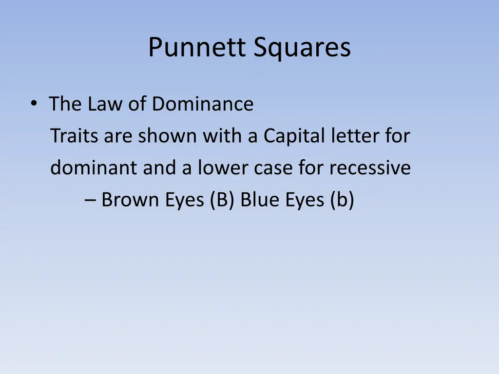 punnett squares