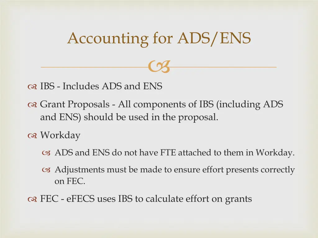 accounting for ads ens